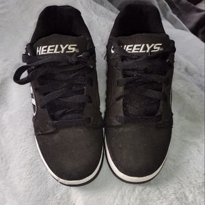 HEELYS Propel 2.0 Unisex Youth-Big Kids Black  Skate Shoes Sz 6 W/Wheels